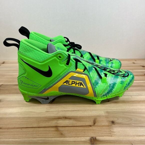 Nike Other - NEW Nike Alpha Menace Pro 3 Mens Football cleats size 13 Green Strike meca black